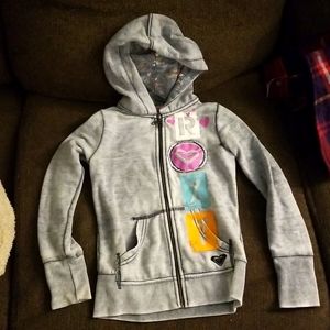 Roxy girls hooded zip up sweatshirt